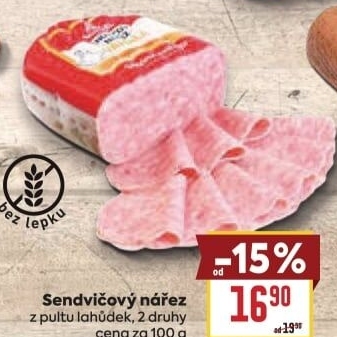 Nářez sendvičový Váhala