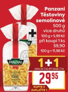 Těstoviny Panzani
