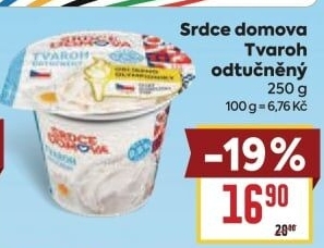 Tvaroh odtučněný Srdce Domova