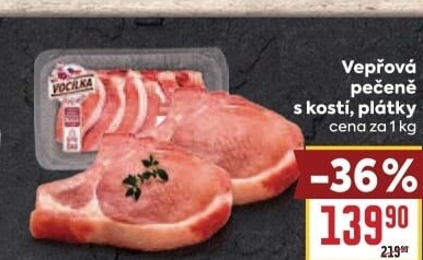 Vepřová pečeně s kostí Vocílka