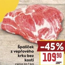 Vepřový krk bez kosti