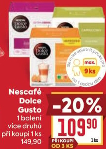 Kapsle Dolce Gusto Nescafé