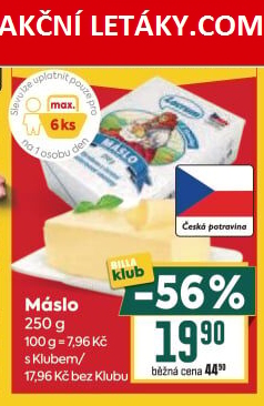 Máslo z Vysočiny Lacrum - BILLA akcniletaky.com