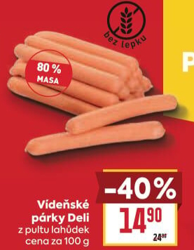 Párky vídeňské Deli