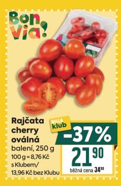 Rajčata cherry Billa Bonvia