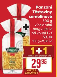 Těstoviny Panzani
