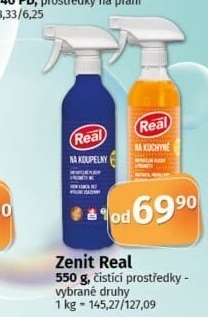 Čističe ve spreji Real
