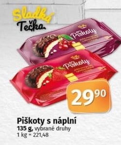 Čokopiškoty Sladká tečka