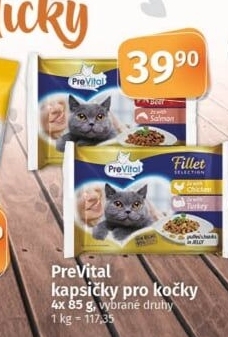 Kapsičky pro kočky PreVital