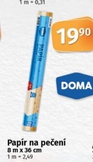 Papír na pečení Doma