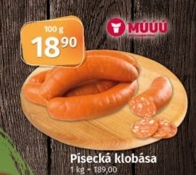 Písecká klobása Maso uzeniny Písek