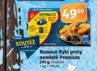 Rybí prsty nemleté mražené Nowaco Premium