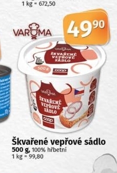 Sádlo vepřové škvařené Varoma