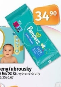 Vlhčené ubrousky dětské Pampers