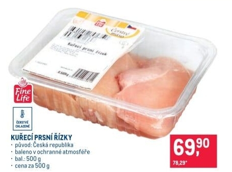 Kuřecí prsní řízky Fine Life
