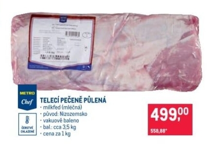 Telecí pečeně bez kosti Metro Chef