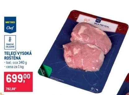 Telecí vysoká roštěná Metro Chef