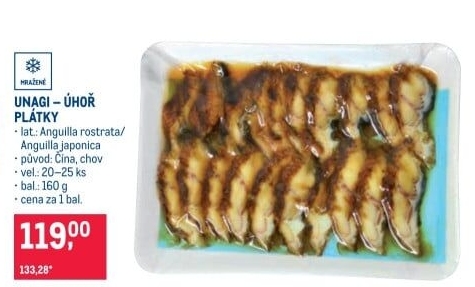 Úhoř Unagi mražený