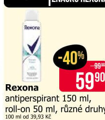 Deodorant kuličkový roll-on Rexona