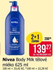 Mléko tělové Nivea
