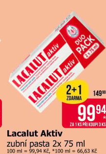 Pasta na zuby Aktiv Lacalut