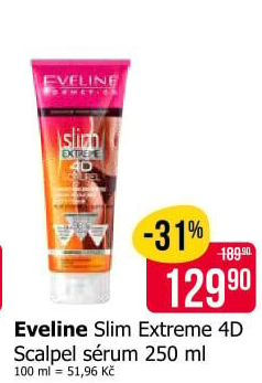 Sérum pro redukci tukové tkáně Scalpel Slim Extreme 4D Eveline