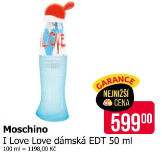 Toaletní voda dámská I love love Moschino