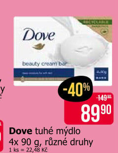 Tuhé mýdlo krémovéDove