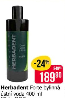 Ústní voda bylinná Herbadent