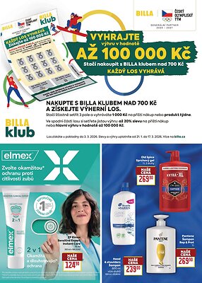 akční leták BILLA 25.2.2026-17.3.2026