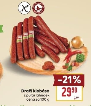 Dračí klobása Maso uzeniny Písek