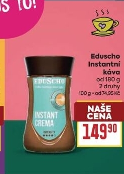 Instantní kávy Eduscho