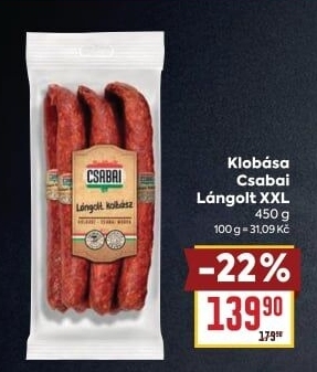 Klobása Lángolt Csabai