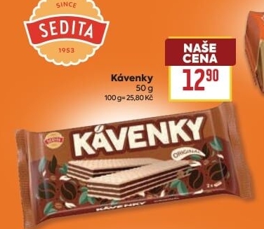 Oplatky Kávenky Sedita