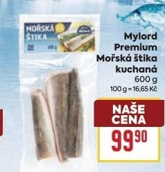 Štika mořská kuchaná mražená Premium Mylord