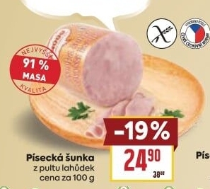 Šunka písecká nejvyšší kvality Maso uzeniny Písek