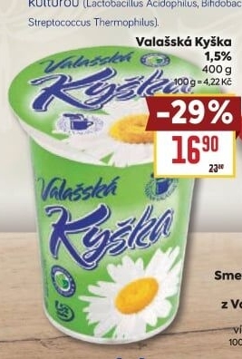 Valašská kyška Mlékárna Valašské Meziříčí