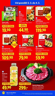 akční leták Lidl 2.3.2026-4.3.2026