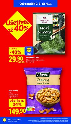 akční leták Lidl 2.3.2026-4.3.2026