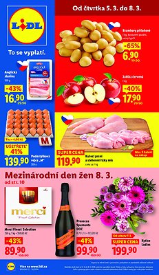 akční leták Lidl 5.3.2026-8.3.2026