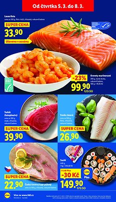 akční leták Lidl 5.3.2026-8.3.2026
