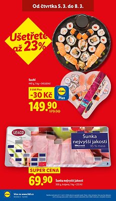 akční leták Lidl 5.3.2026-8.3.2026