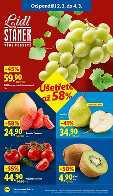 akční leták Lidl 2.3.2026-4.3.2026