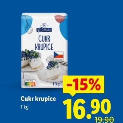 Cukr krupice Belbake