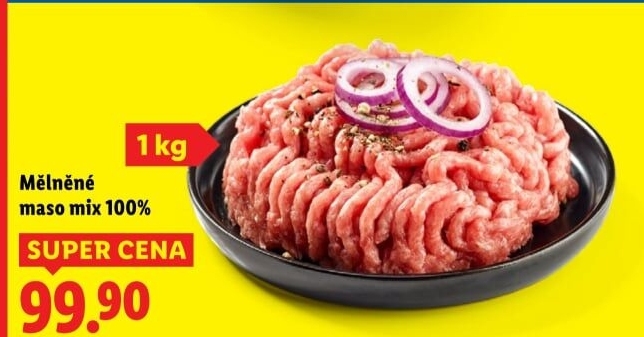 Mělněné maso mix