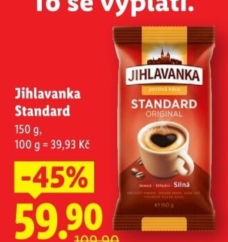 Mletá káva Standard Jihlavanka