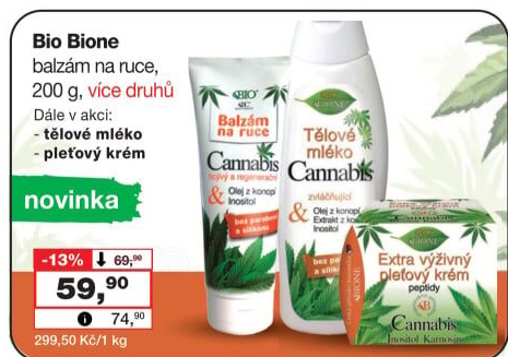 Balzám na ruce Bione Cosmetics