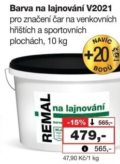 Barva na lajnování Barvy a laky Hostivař