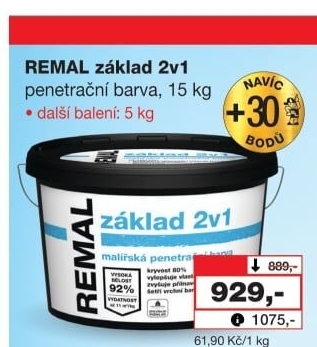 Barva penetrační 2v1 Základ Remal