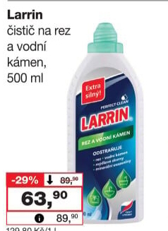 Čistič na rez a vodní kámen Larrin